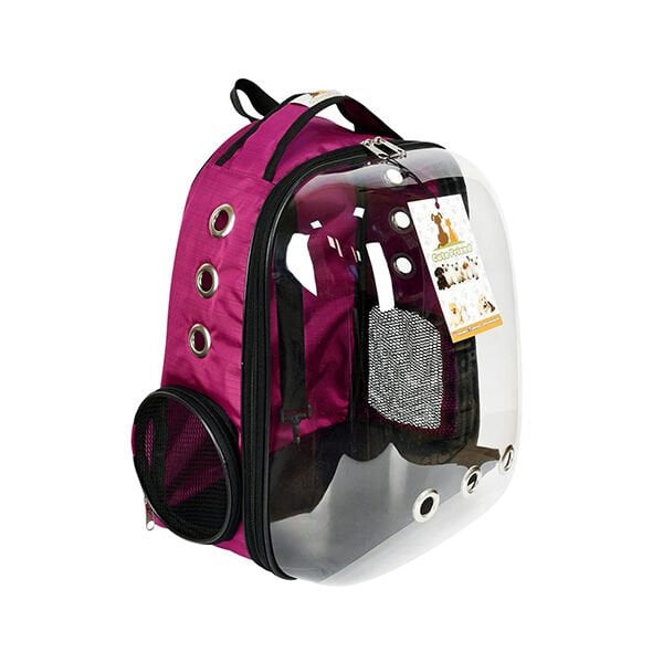 Petzz 25x30x45 Cm Astronot Taşıma Çantası Mürdüm | Köpek Taşıma Çantası Ve Kafes