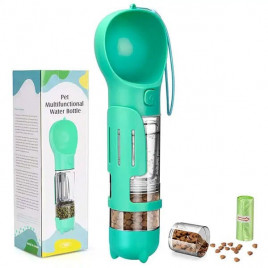 300 Ml Mama Kabı İlaveli Seyahat Suluğu | Köpek Seyahat Mama Ve Su Kabı