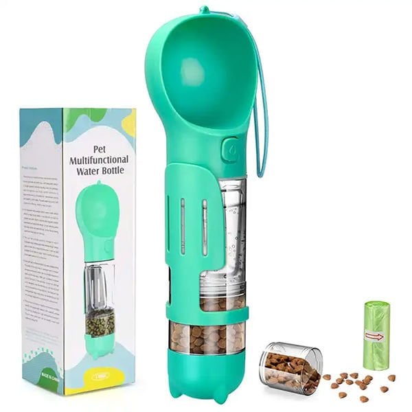 Petzz 500 Ml Mama Kabı İlaveli Seyahat Suluğu | Köpek Seyahat Mama Ve Su Kabı