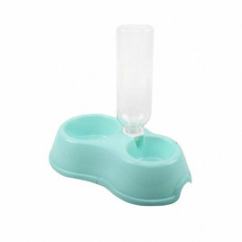 Su Hazneli İkili Kabı Açık Mavi | İkili Mama Ve Su Kabı