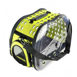 Şeffaf Pati Desenli Taşıma Çantası Sarı | Köpek Taşıma Çantası Ve Kafes