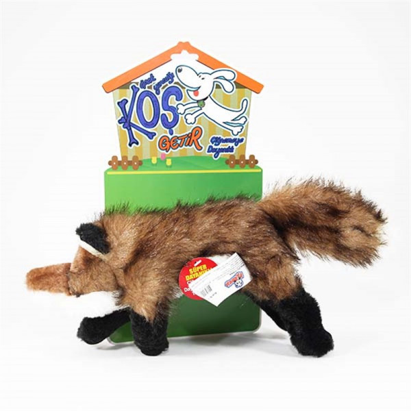 Petzz 35 Cm Koş Getir Sesli Peluş Tilki Oyuncak | Kumaş Ve Peluş Köpek Oyuncağı