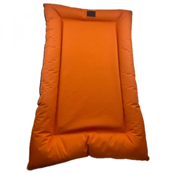Petzz Large Turuncu Yer Minderi 106x66x7h Cm | Kumaş Köpek Yatağı
