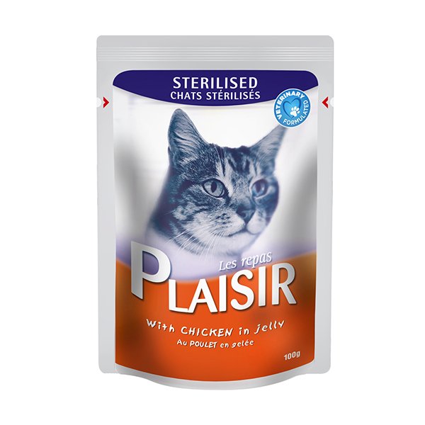Plaisir 100 Gr Sterilised Tavuklu Pouch 