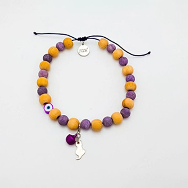 Pnx Pet Ceyt Doğaltaş Künye Mor | Kedi Künyesi Ve Çanı