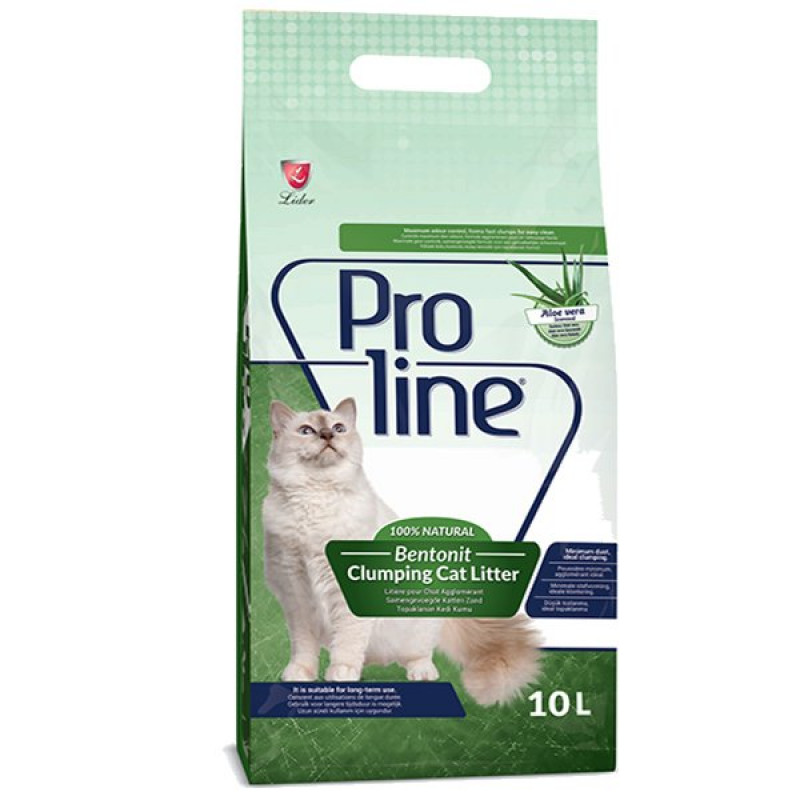 Proline 10 Lt Aloe Vera Kokulu Hızlı Topaklanan Bentonit Kedi Kumu | Doğal Kedi Kumu Proline 10 Lt Aloe Vera Kokulu Hızlı Topaklanan Bentonit Kedi Kumu | Doğal Kedi Kumu