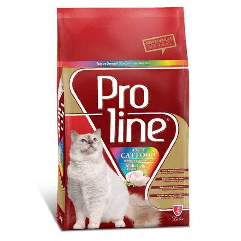 Proline 1,2 Kg Renkli Taneli Tavuk | Yetişkin Kuru Kedi Maması Proline 1,2 Kg Renkli Taneli Tavuk | Yetişkin Kuru Kedi Maması