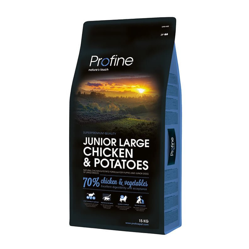 Profine 15 Kg Düşük Tahıllı Büyük Irk Tavuklu Yavru | Yavru Köpek Kuru Maması Profine 15 Kg Düşük Tahıllı Büyük Irk Tavuklu Yavru | Yavru Köpek Kuru Maması