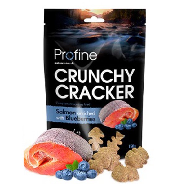 Profine 150 Gr Crunchy Cracker Somon Ve Yaban Mersinli Kıtır | Köpek Atıştırmalık Ödül Maması