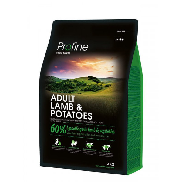 Profine 3 Kg Düşük Tahıllı Adult Kuzulu Yetişkin | Yetişkin Köpek Kuru Maması