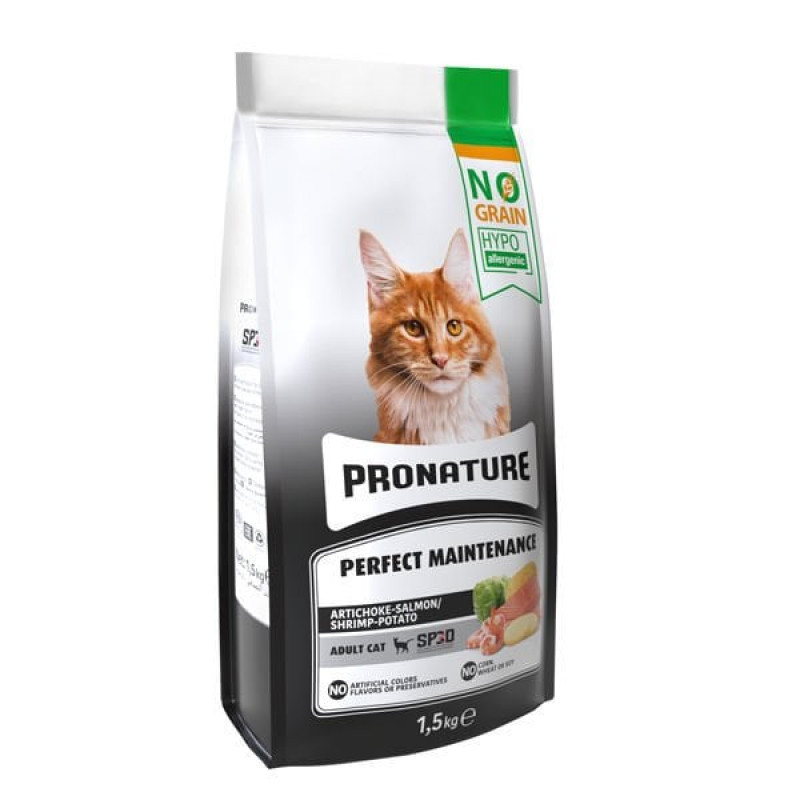 Pronature 1.5 Kg Hypo-Allergenic Tahılsız Somonlu Karidesli ve Enginarlı Yetişkin | Yetişkin Kuru Kedi Maması Pronature 1.5 Kg Hypo-Allergenic Tahılsız Somonlu Karidesli ve Enginarlı Yetişkin | Yetişkin Kuru Kedi Maması