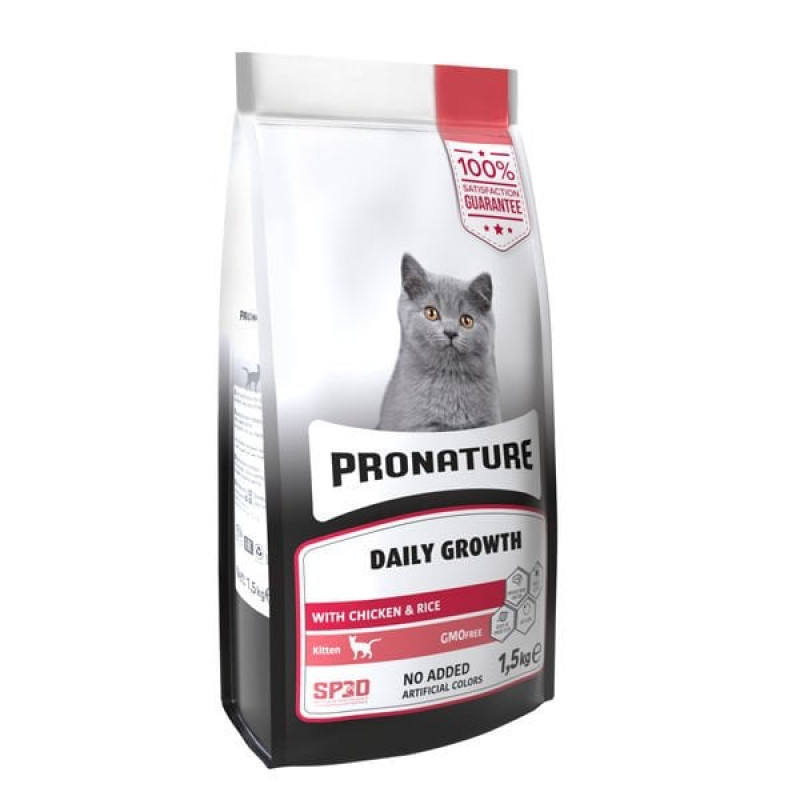 Pronature 1.5 Kg Tavuklu ve Pirinçli Yavru | Yavru Kedi Kuru Maması