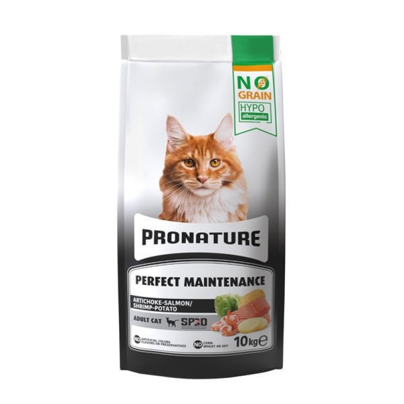 Pronature 10 Kg Hypo-Allergenic Tahılsız Somonlu Karidesli ve Enginarlı Yetişkin | Yetişkin Kuru Kedi Maması Pronature 10 Kg Hypo-Allergenic Tahılsız Somonlu Karidesli ve Enginarlı Yetişkin | Yetişkin Kuru Kedi Maması