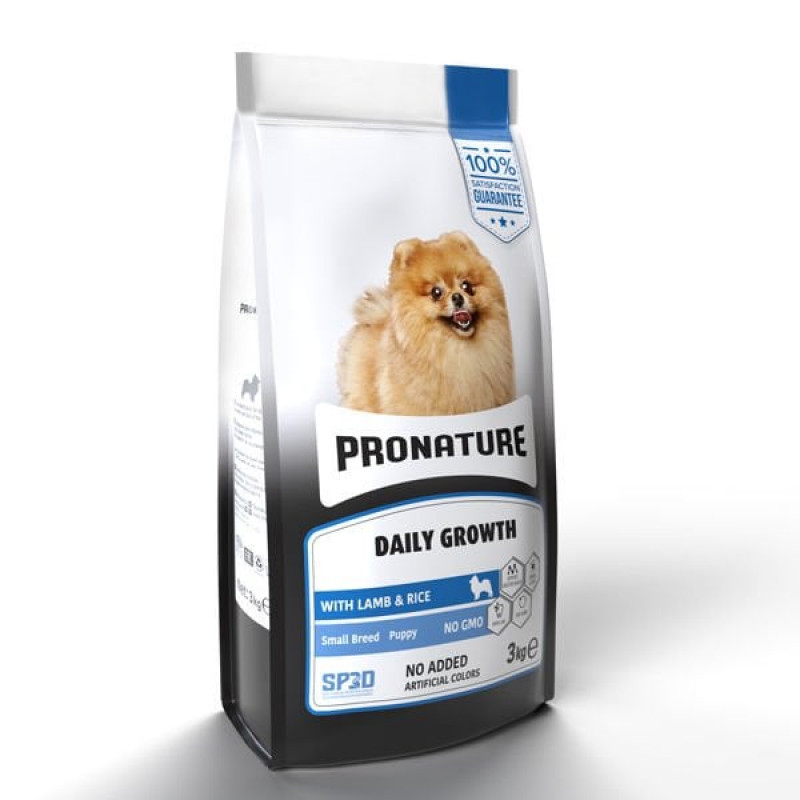 Pronature 3 Kg Daily Small Puppy Küçük Irk Kuzu Etli Ve Pirinçli Yavru | Yavru Köpek Kuru Maması