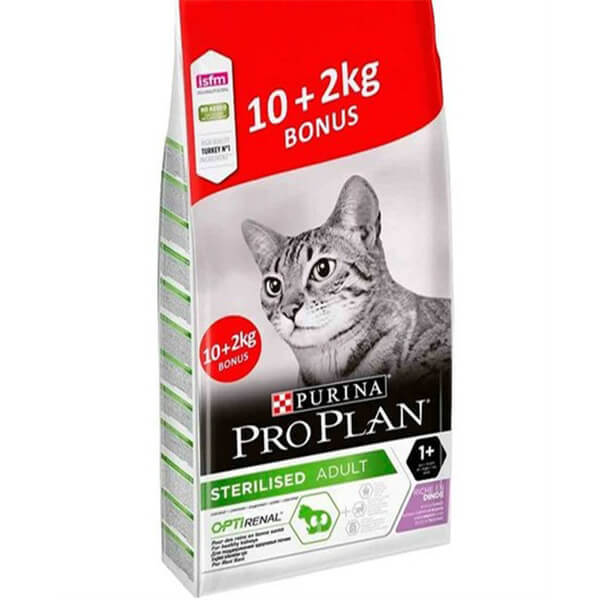 Pro Plan 10 Kg+2 Kg Hediyeli Sterilised Hindili | Kısırlaştırılmış Kedi Maması