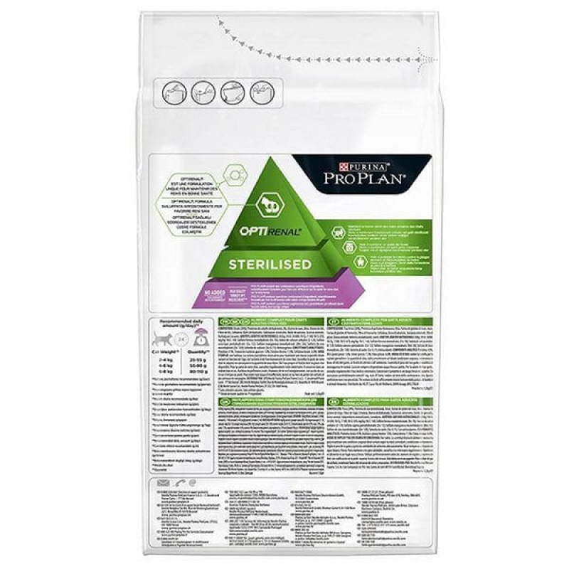 Pro Plan 3 Kg Sterilized Adult +1 Optirenal Turkey | Kısırlaştırılmış Kedi Maması