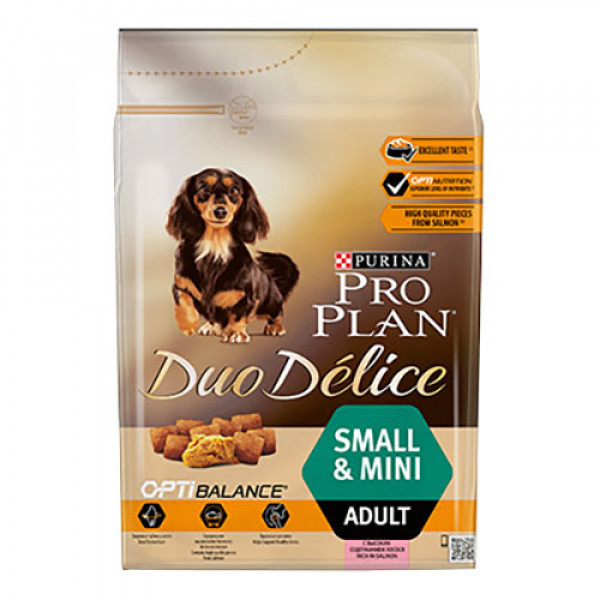 Pro Plan 2,5 Kg Duo Délice Adult Small & Mini Salmon & Rice | Yetişkin Köpek Kuru Maması
