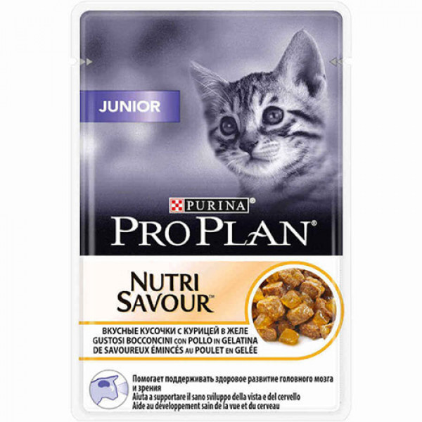 Pro Plan 12 Adet Junior Nutri Savour Chicken & Jelly 85 Gr | Yavru Kedi Maması