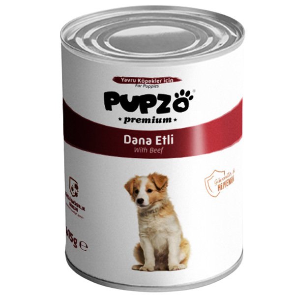 Pupzo 415 Gr Dana Etli Ve Parça Etli Yavru | Tavru Köpek Konservesi