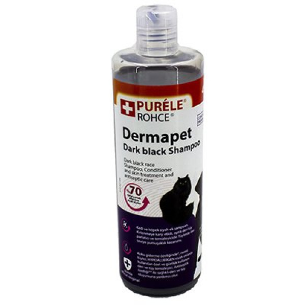 Purele 450 Ml Dermapet Siyah Irk Dermatolojik Etkili Kremli Şampuan | Kedi Şampuanı