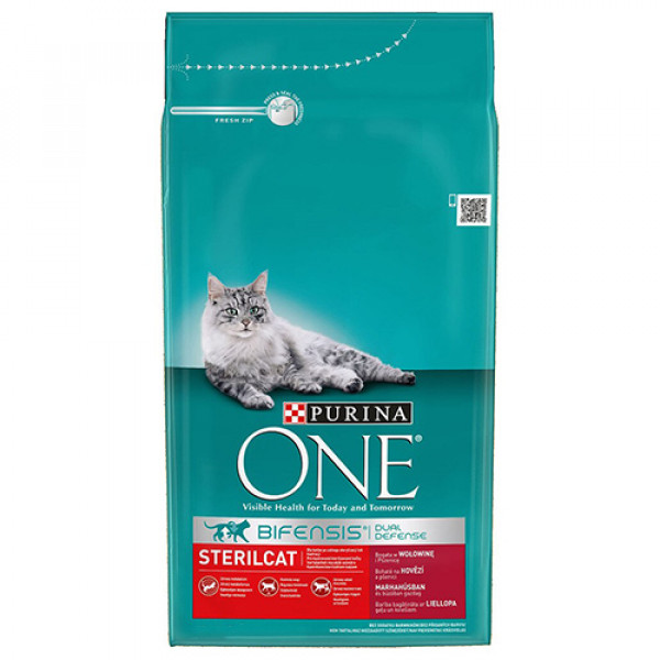 Purina One 200 Gr Steril Cat with Beef & Wheat | Sığır Etli Kuru Kedi Maması