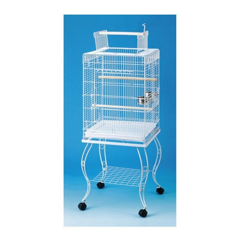 Qh Pet Cage 51x51x129 Cm Açılır Çatılı Sehpalı Kafes Beyaz | Kuş Kafesi Qh Pet Cage 51x51x129 Cm Açılır Çatılı Sehpalı Kafes Beyaz | Kuş Kafesi