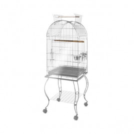 51x51x152 Cm Sehpalı Açılır Çatılı Kafes Gri | Kuş Kafesi 51x51x152 Cm Sehpalı Açılır Çatılı Kafes Gri | Kuş Kafesi