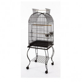 51x51x152 Cm Sehpalı Açılır Çatılı Kafes Siyah | Kuş Kafesi 51x51x152 Cm Sehpalı Açılır Çatılı Kafes Siyah | Kuş Kafesi