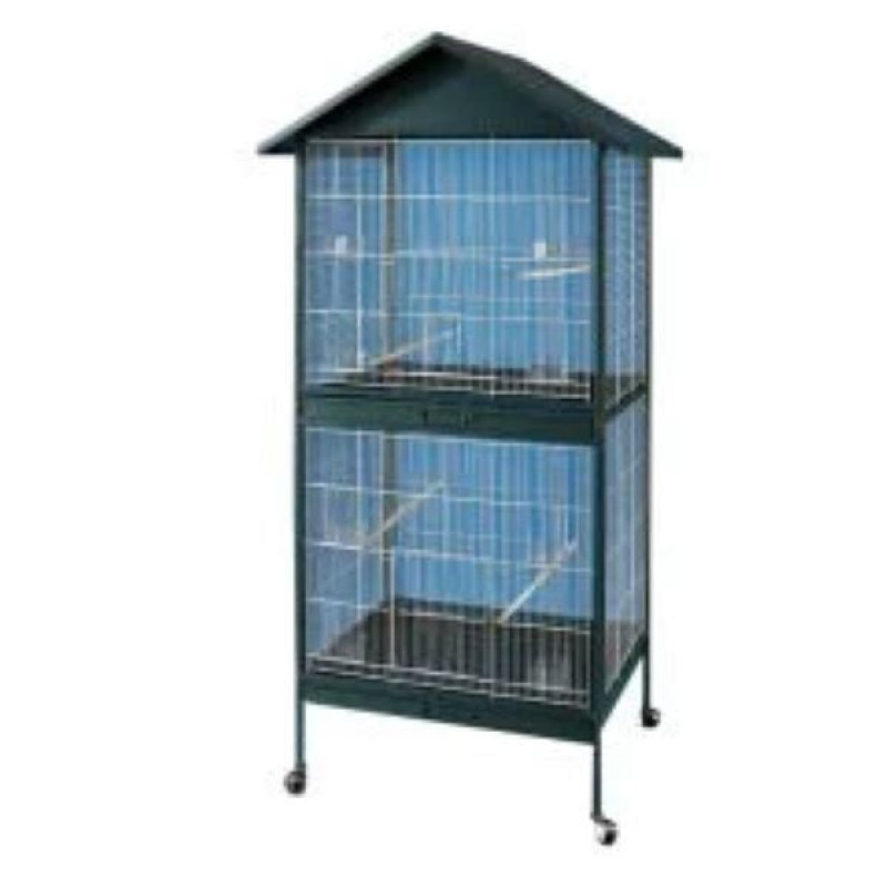 Qh Pet Cage 76x61x186 Cm İki Katlı Tel Salma Kafes | Kuş Kafesi Qh Pet Cage 76x61x186 Cm İki Katlı Tel Salma Kafes | Kuş Kafesi