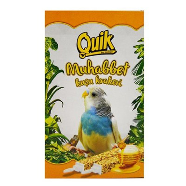 Quik 10 Lu Ballı Tava Muhabbet Kuşu Krakeri | Kuş Krakeri