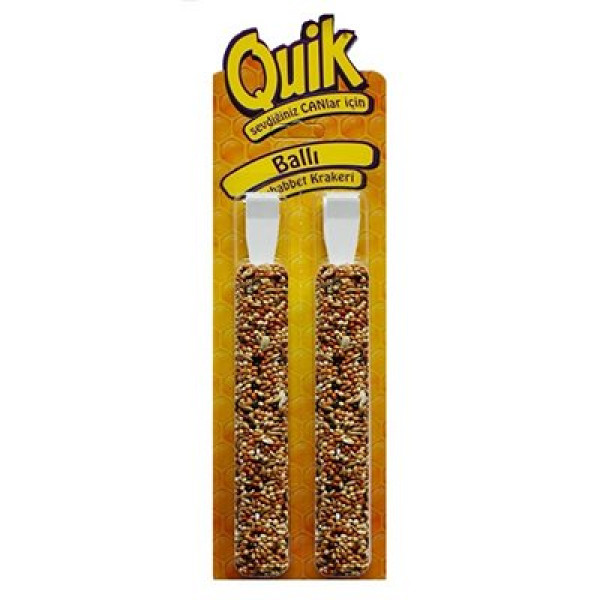 Quik 2 Li Ballı Muhabbet Kuşu Krakeri | Kuş Krakeri
