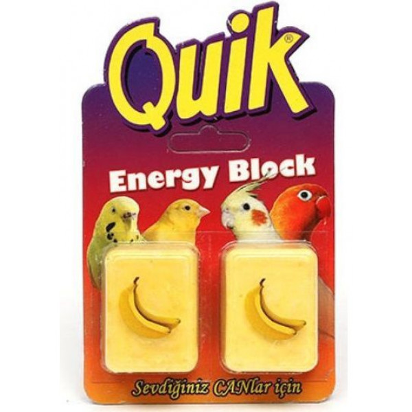 Quik 2li Enerji Bloğu Muzlu | Kuş İlacı