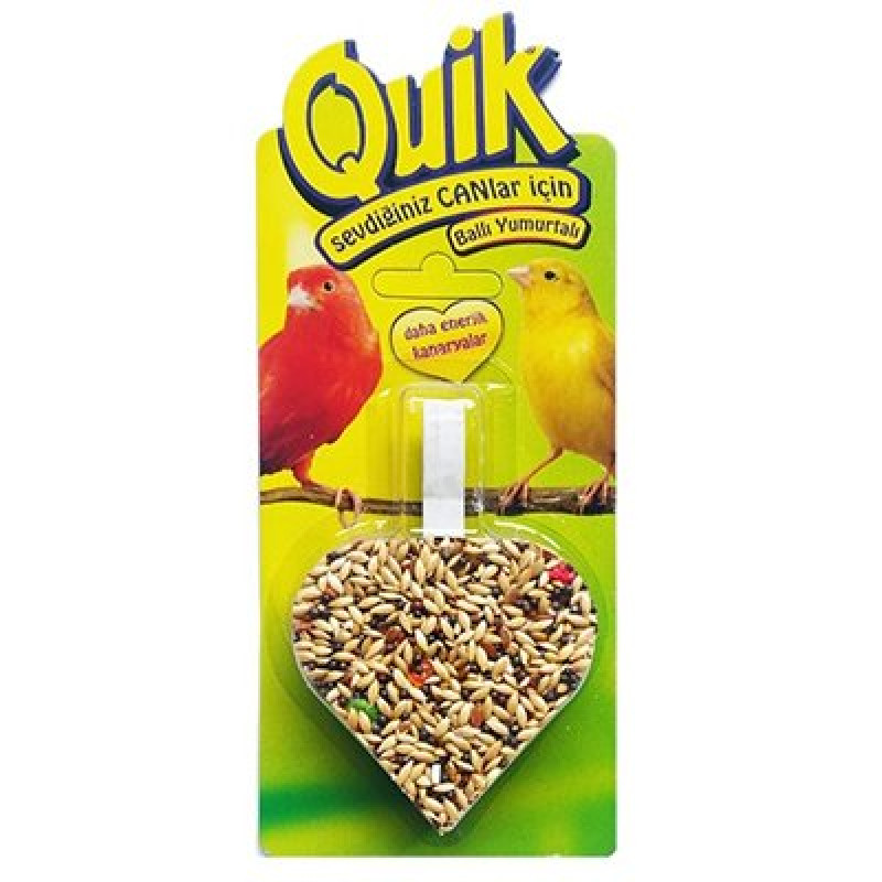 Quik Yumurtalı Ballı Kalp Kanarya Krakeri | Kuş Krakeri Quik Yumurtalı Ballı Kalp Kanarya Krakeri | Kuş Krakeri