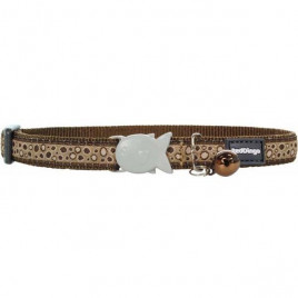 Red Dingo 12 Mm Bedrock Desenli Kahverengi Boyun Tasmasi | Kedi Boyun Tasması