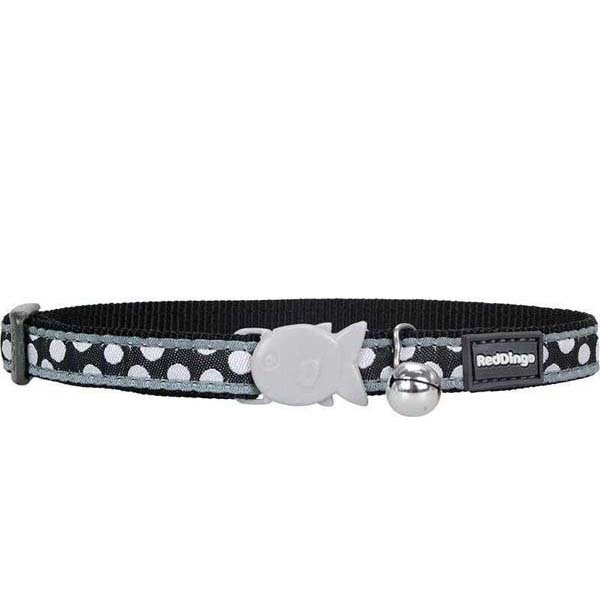 Red Dingo 12 Mm Mor Üzeri̇ne Beyaz Benekli̇ Boyun Tasmasi | Kedi Boyun Tasması