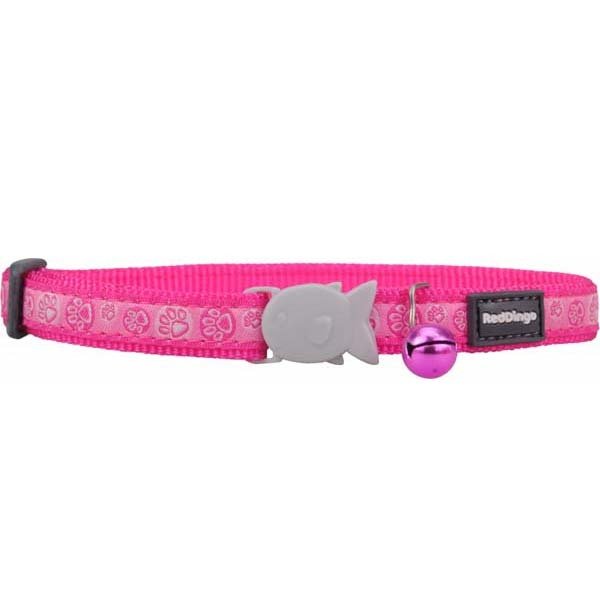 Red Dingo 12 Mm Pati Desenli Pembe Boyun Tasmasi | Kedi Boyun Tasması