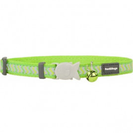 Red Dingo 12 Mm Reflektörlü Ziggy Desenli Lime Boyun Tasmasi | Kedi Boyun Tasması