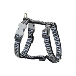 Red Dingo 20 Mm Reflektörlü Kemik Desenli Siyah Göğüs Tasması | Köpek Göğüs Tasması Red Dingo 20 Mm Reflektörlü Kemik Desenli Siyah Göğüs Tasması | Köpek Göğüs Tasması