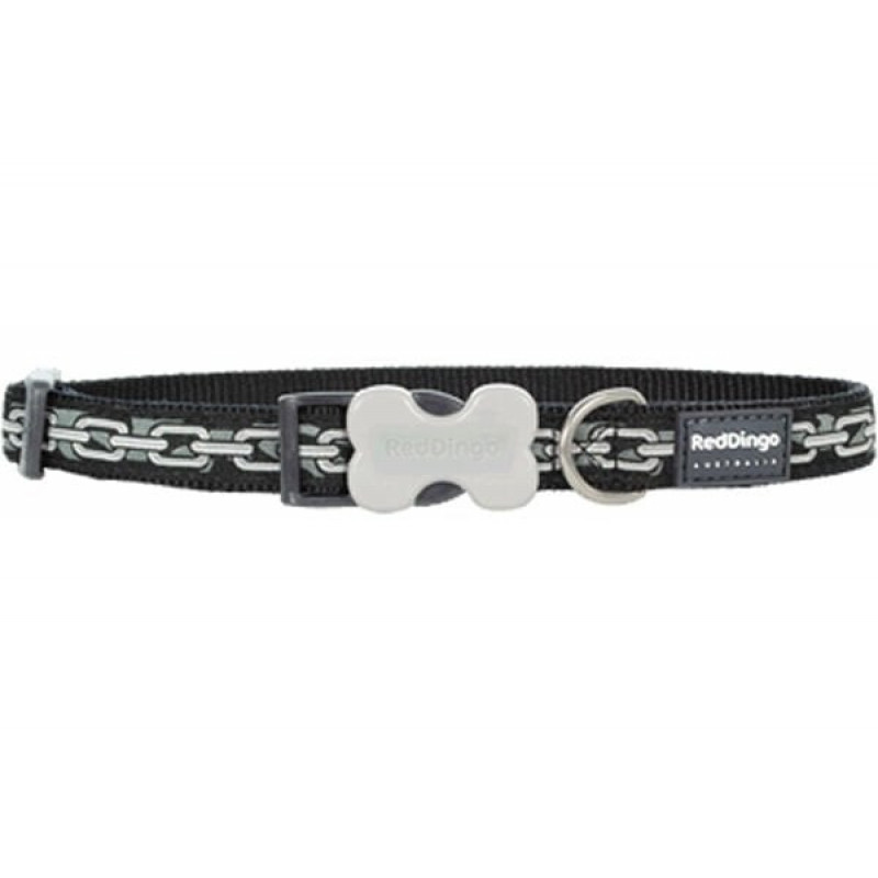 Red Dingo 20 Mm Zincir Desenli Siyah Boyun Tasması | Köpek Boyun Tasması Red Dingo 20 Mm Zincir Desenli Siyah Boyun Tasması | Köpek Boyun Tasması