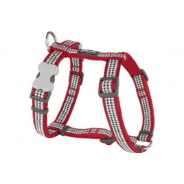 Red Dingo 20mm Fang It Desenli Kırmızı Göğüs Tasması | Köpek Göğüs Tasması