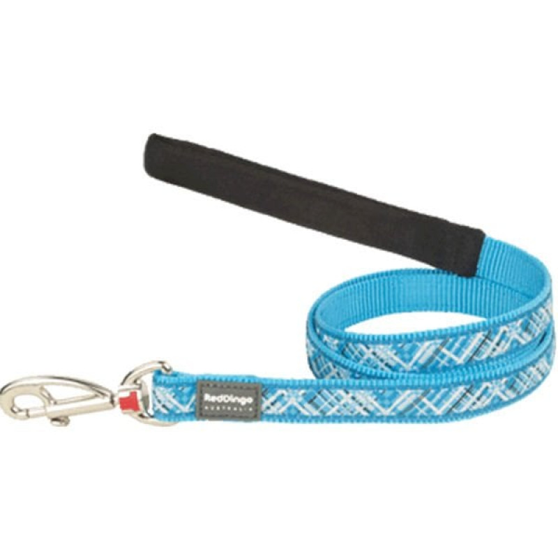 Red Dingo 20mm Flanno Desenli Turkuaz Uzatma | Köpek Gezdirme Tasması Red Dingo 20mm Flanno Desenli Turkuaz Uzatma | Köpek Gezdirme Tasması