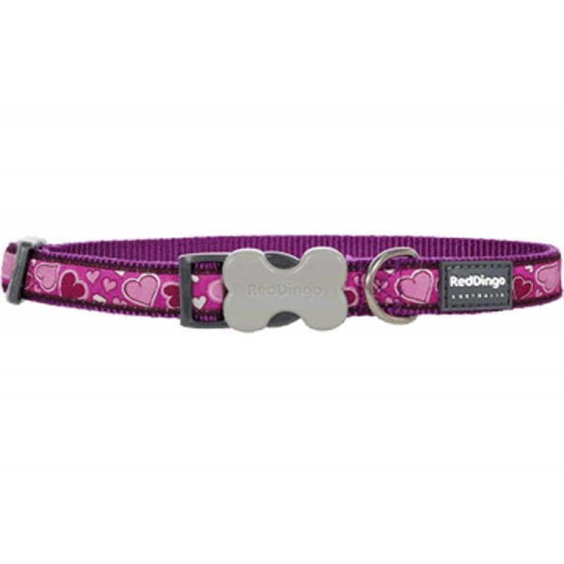 Red Dingo 25mm Breezy Love Desenli Mor Boyun Tasması | Köpek Boyun Tasması Red Dingo 25mm Breezy Love Desenli Mor Boyun Tasması | Köpek Boyun Tasması