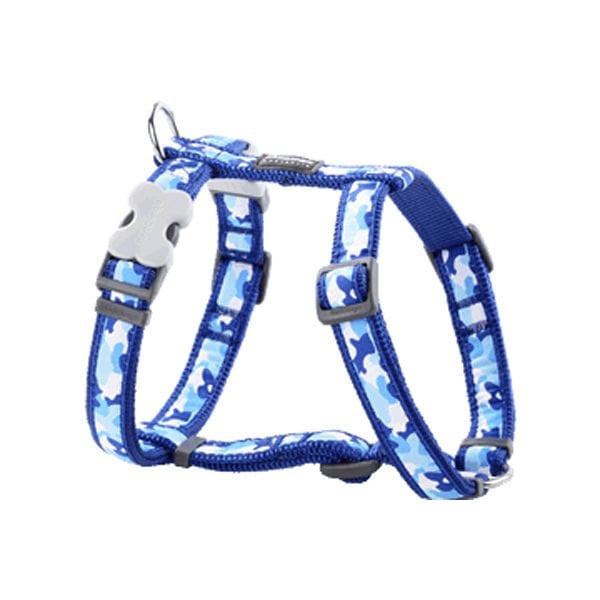 Red Dingo 25mm Kamuflaj Lacivert Göğüs Tasması | Köpek Göğüs Tasması