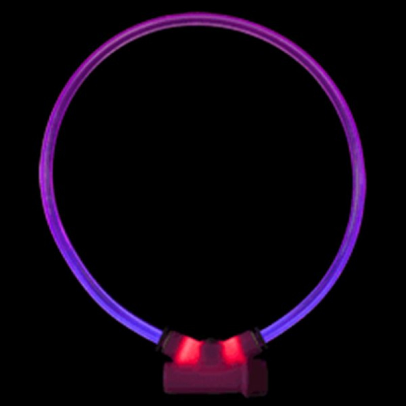 Red Dingo 80 Cm Lumitube Mor Işıklı S-L | Köpek Boyun Tasması