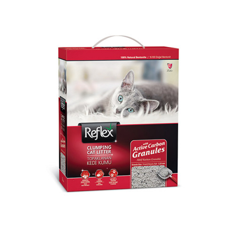 Reflex 10 Lt Granül Aktif Karbonlu Topaklanan Kedi Kumu | Granül Kedi Kumu Reflex 10 Lt Granül Aktif Karbonlu Topaklanan Kedi Kumu | Granül Kedi Kumu