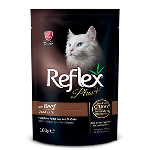 Reflex Plus 100 Gr Chunks in Gravy Biftek | Yetişkin Kedi Maması