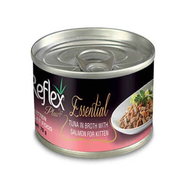 Reflex Plus 24 Adet Ton Balıklı ve Somonlu Yetişkin 70 Gr | Balıklı Yaş Kedi Maması