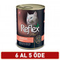 Reflex Plus 6 Adet Jöle İçinde Somonlu Yetişkin 400 Gr | Balıklı Yaş Kedi Maması