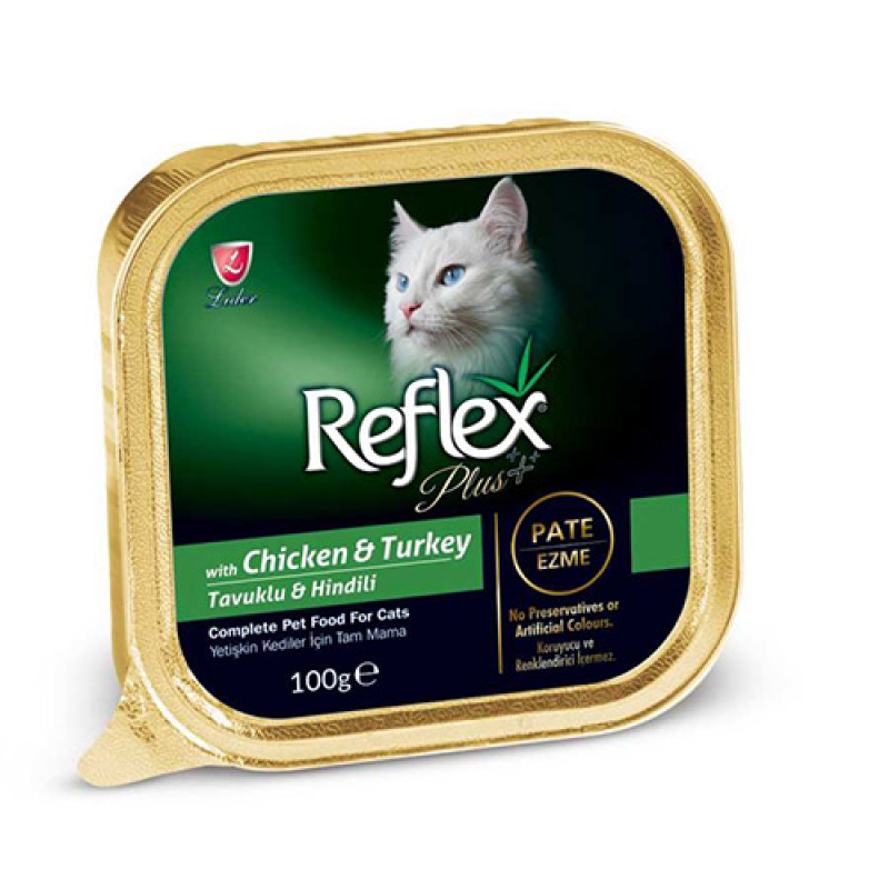 Reflex Plus 100 Gr Tavuklu & Hindili Yetişkin | Yetişkin Kedi Maması Reflex Plus 100 Gr Tavuklu & Hindili Yetişkin | Yetişkin Kedi Maması