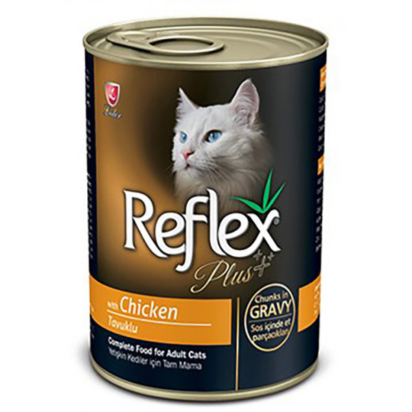 Reflex Plus 6 Adet Sos İçinde Tavuklu Yetişkin 400 Gr | Yetişkin Kedi Maması